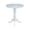 International Concepts Round 36 in Round Top Pedestal Table, 40.9 inH, White, 36 in W, 36 in L, 40.9 in H, Wood, White K08-36RT-6B-2 - alternate 4